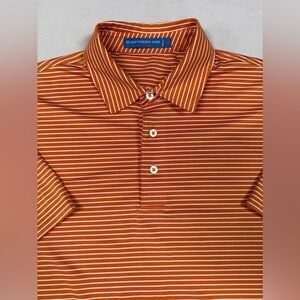 Southern Tide - Medium - Orange Striped Polo